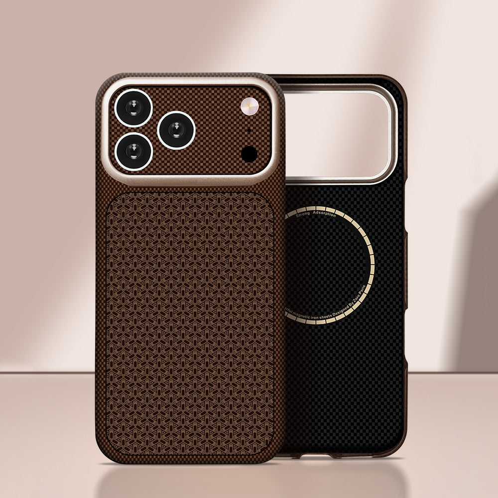 Zore Paris iPhone 18 Pro Max Nexel Dokulu Sert PC MagSafe Uyumlu Kılıf