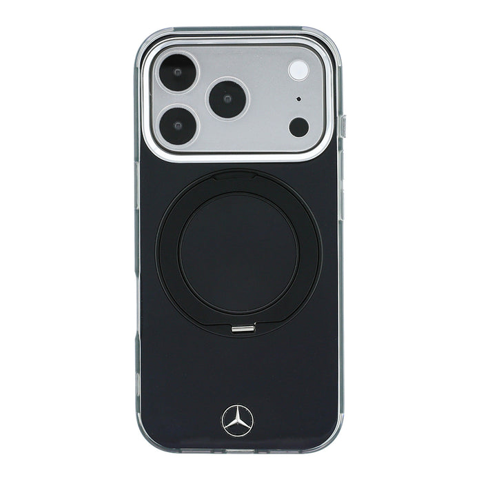 Mercedes Benz iPhone 18 Pro Max 360° Standlı Sert PC Metal Logolu MagSafe Uyumlu Kılıf – Fotoğraf 9
