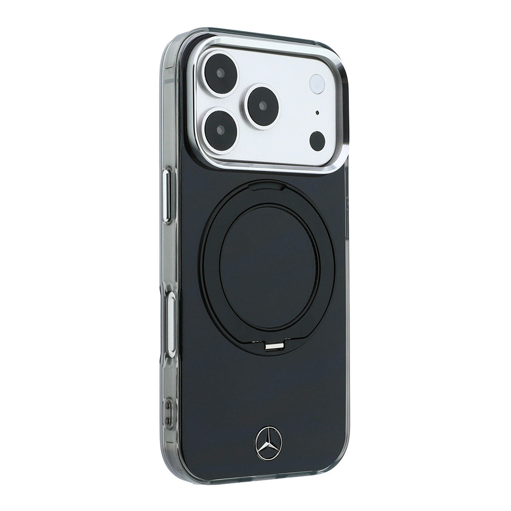 Mercedes Benz iPhone 18 Pro Max 360° Standlı Sert PC Metal Logolu MagSafe Uyumlu Kılıf – Fotoğraf 10