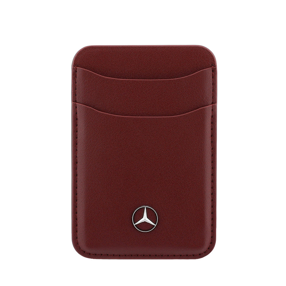 Mercedes Benz iPhone 18 Pro Max PU Deri 3D Metal Logolu Kartlıklı MagSafe Uyumlu Kılıf – Fotoğraf 9
