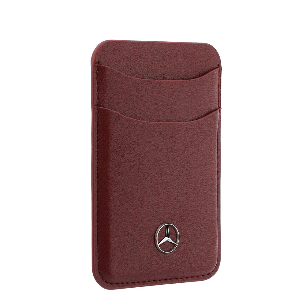 Mercedes Benz iPhone 18 Pro Max PU Deri 3D Metal Logolu Kartlıklı MagSafe Uyumlu Kılıf – Fotoğraf 11