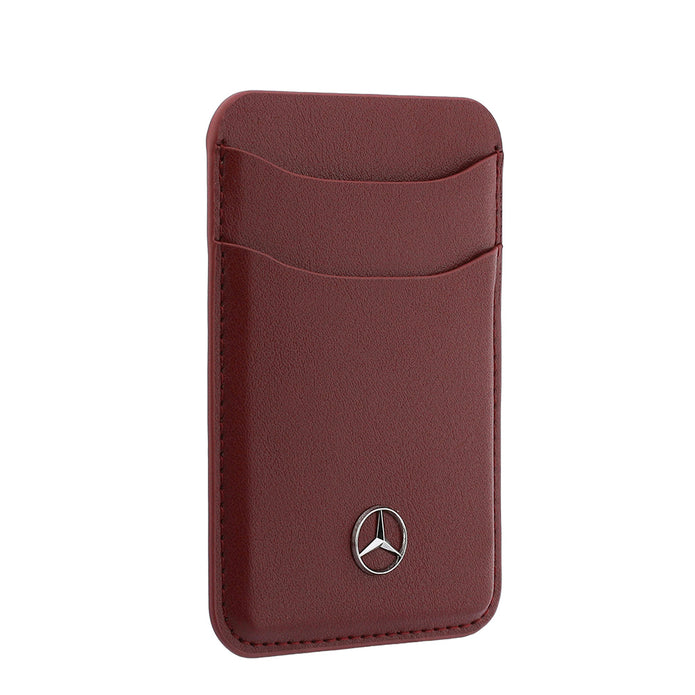 Mercedes Benz iPhone 18 Pro Max PU Deri 3D Metal Logolu Kartlıklı MagSafe Uyumlu Kılıf – Fotoğraf 11