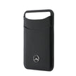 Mercedes Benz iPhone 18 Pro Max PU Deri 3D Metal Logolu Kartlıklı MagSafe Uyumlu Kılıf