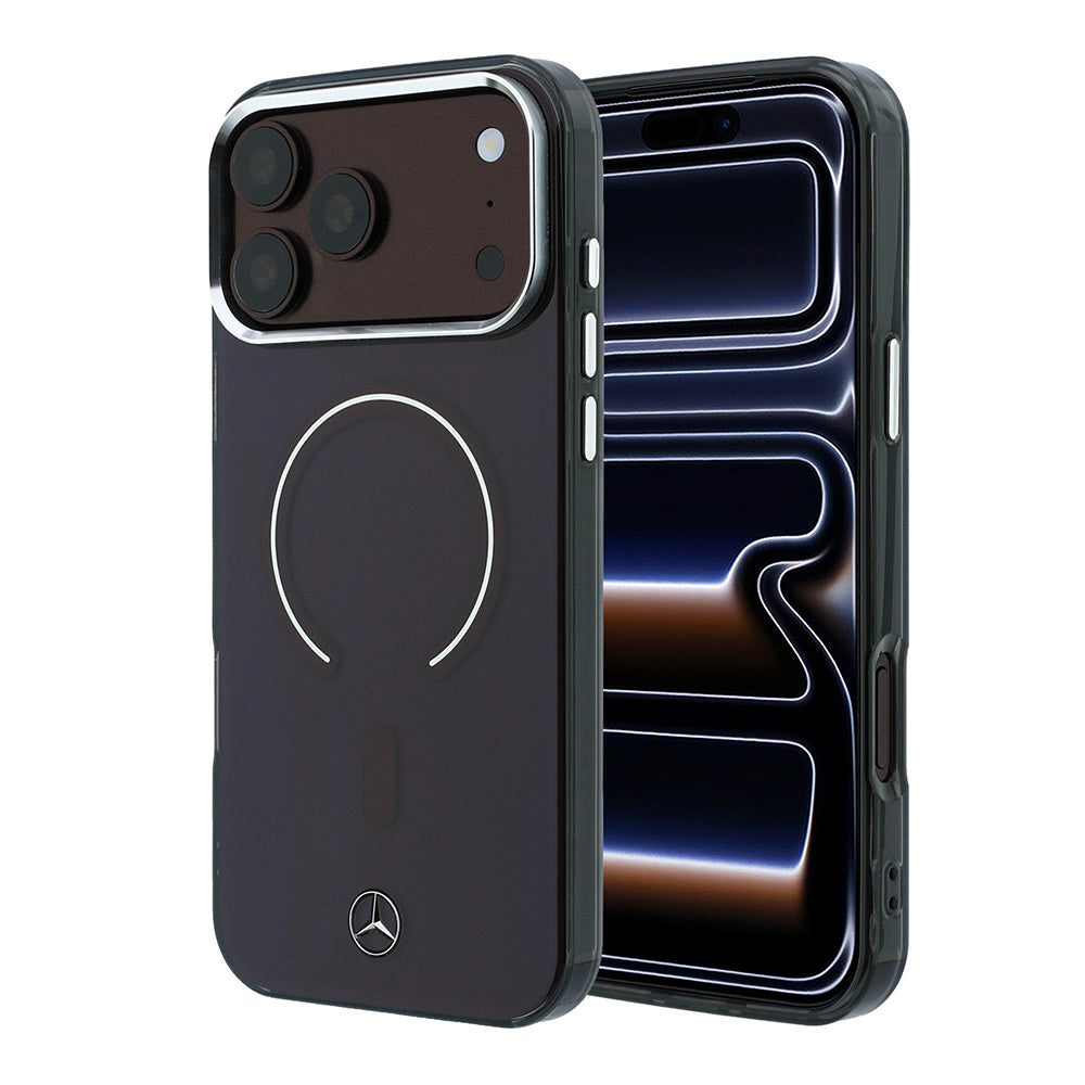 Mercedes Benz iPhone 18 Pro Max Saydam Yüzey 3D Metal Logolu MagSafe Uyumlu Kılıf – Fotoğraf 1
