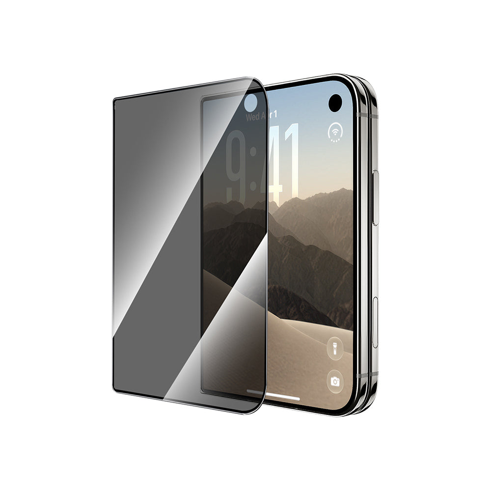 GT-034 Glass Ultra 3D 26° Hayalet iPhone Duo Ekran Koruyucu Uygulama Aparatlı – Fotoğraf 3