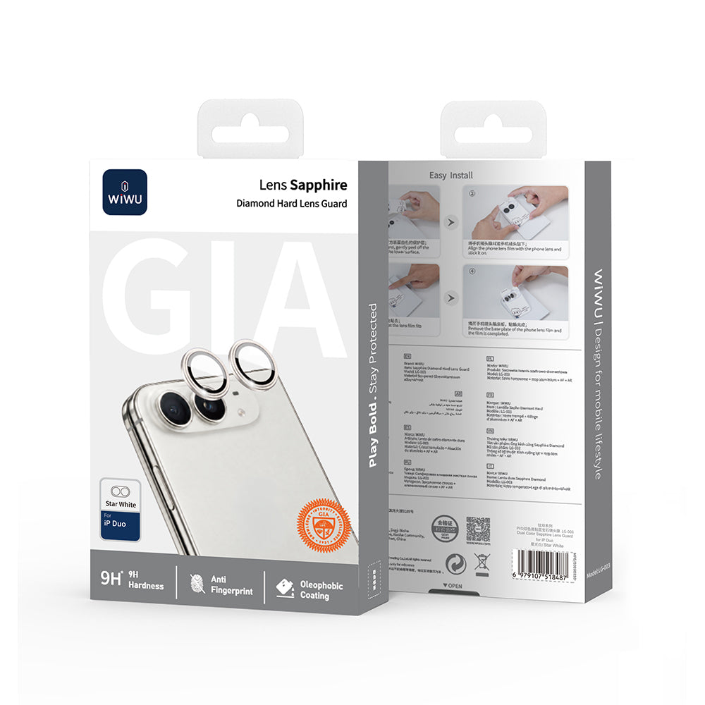 LG-003 Lens Guard Safir AR iPhone Duo Kamera Lens Koruyucu – Fotoğraf 5