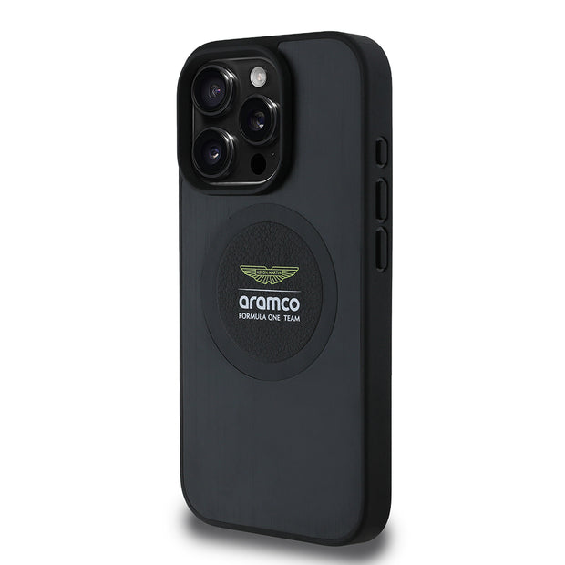 Aston Martin iPhone 15 Pro Max Formula One Team Baskılı Alüminyum Arka Yüzeyli MagSafe Uyumlu Kılıf – Fotoğraf 2