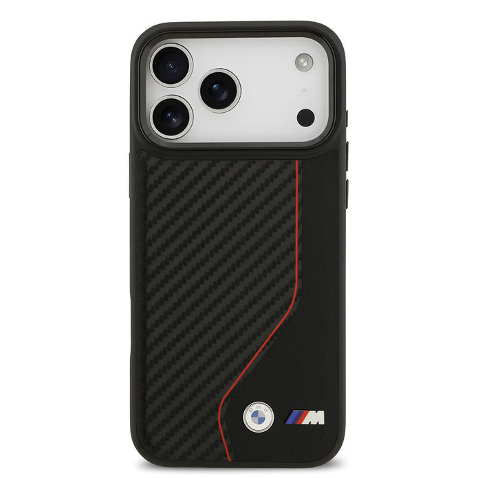 BMW iPhone 17 Pro Max M Karbon Tasarımlı MagSafe Uyumlu Kılıf – Fotoğraf 9