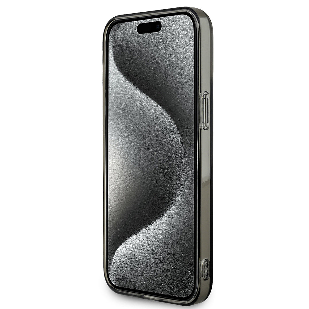 BMW iPhone 14 Pro Max Yarı Şeffaf M Tasarımlı Çizgili Kılıf – Fotoğraf 5