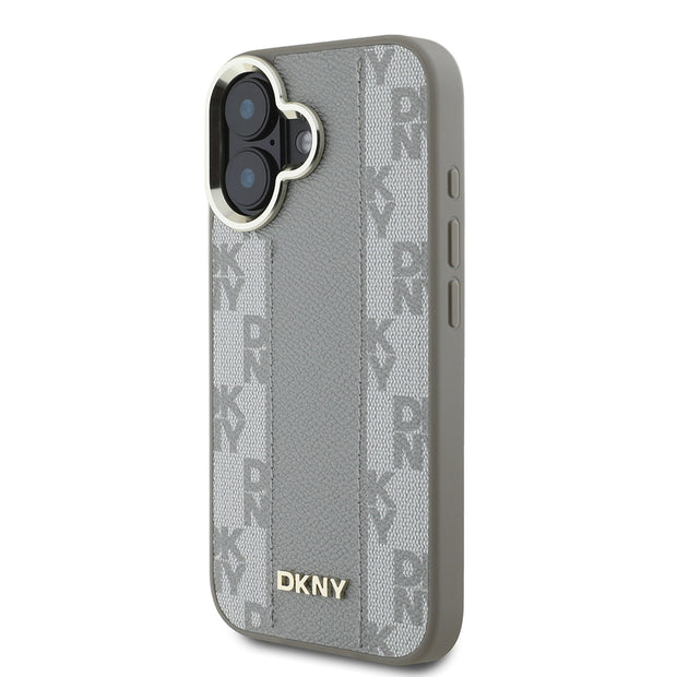 DKNY iPhone 16 Checkered Pattern MagSafe Uyumlu Kılıf – Fotoğraf 2