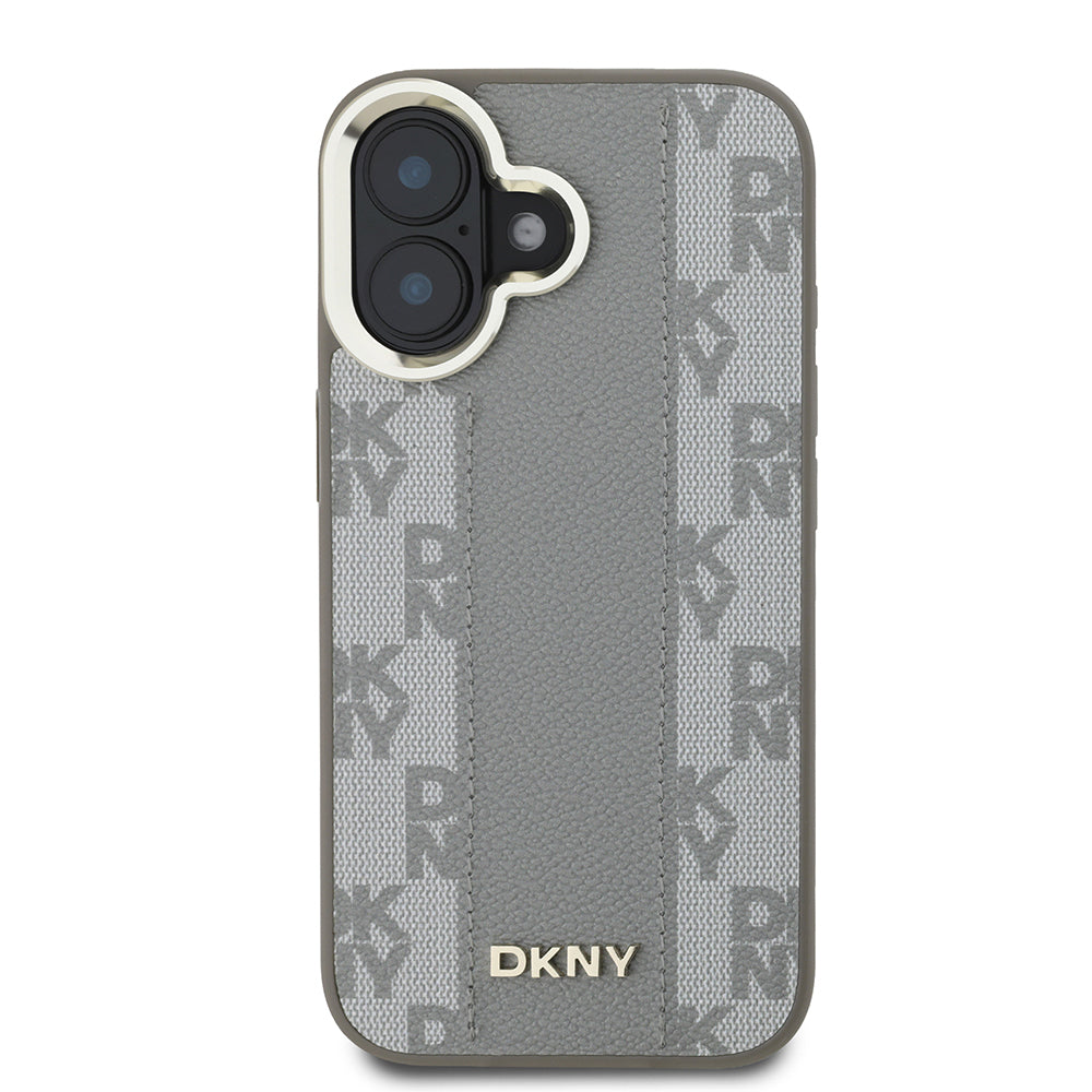 DKNY iPhone 16 Checkered Pattern MagSafe Uyumlu Kılıf – Fotoğraf 3