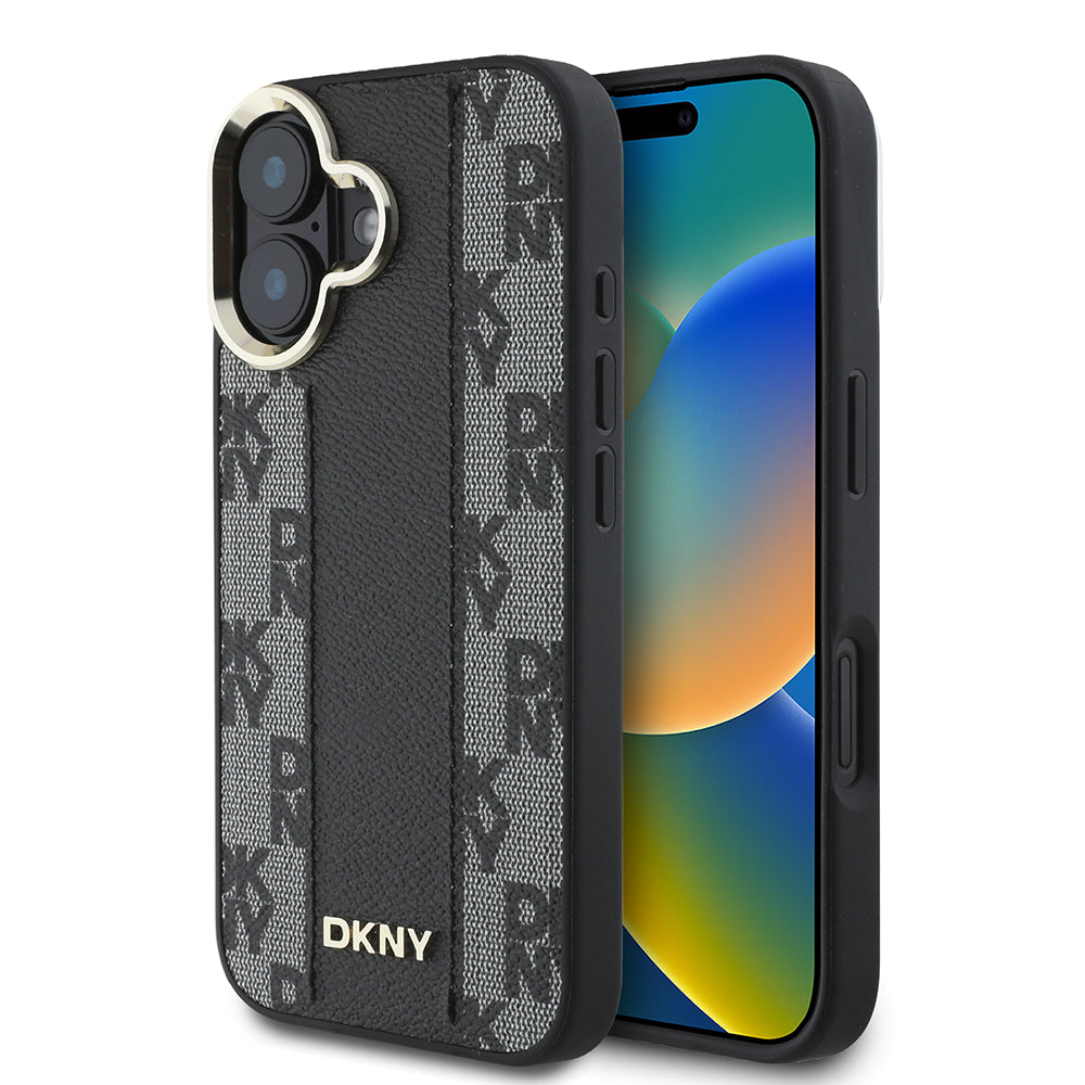 DKNY iPhone 16 Plus Checkered Pattern MagSafe Uyumlu Kılıf – Fotoğraf 1