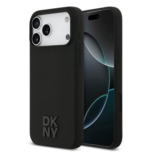 DKNY iPhone 17 Pro Max Metal Logolu Silikon MagSafe Uyumlu Kılıf – Fotoğraf 6