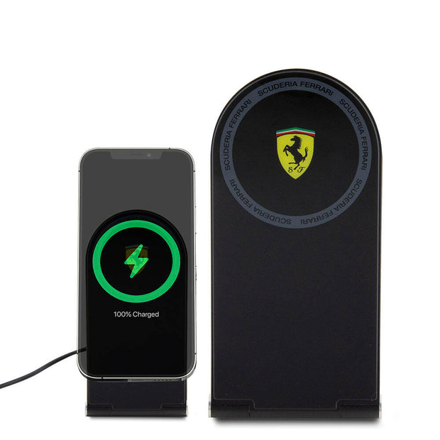 Ferrari Shield Çift Şarjlı Katlanabilir Manyetik Kablosuz Şarj Standı – Fotoğraf 2