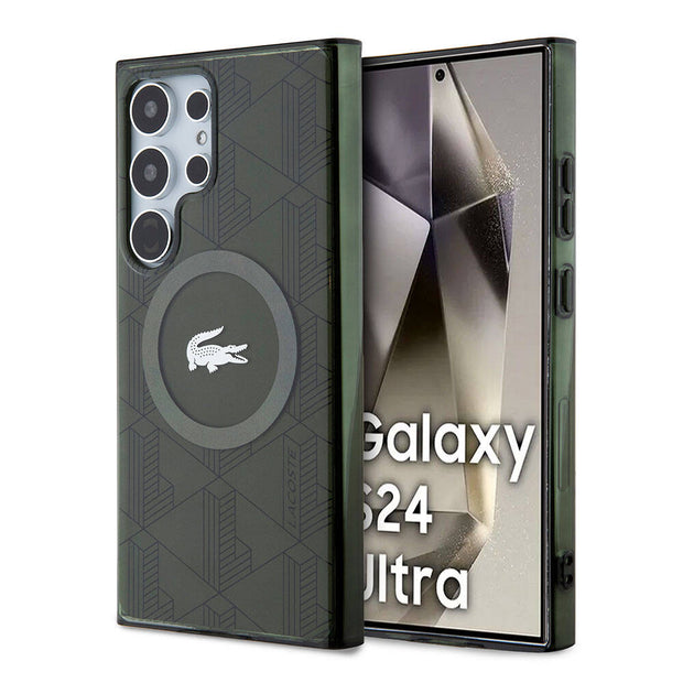 Lacoste Galaxy S24 Ultra Blend Monogram Çift Katmanlı MagSafe Uyumlu Kılıf – Fotoğraf 7