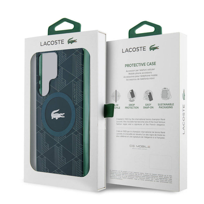 Lacoste Galaxy S24 Ultra Blend Monogram Çift Katmanlı MagSafe Uyumlu Kılıf – Fotoğraf 18