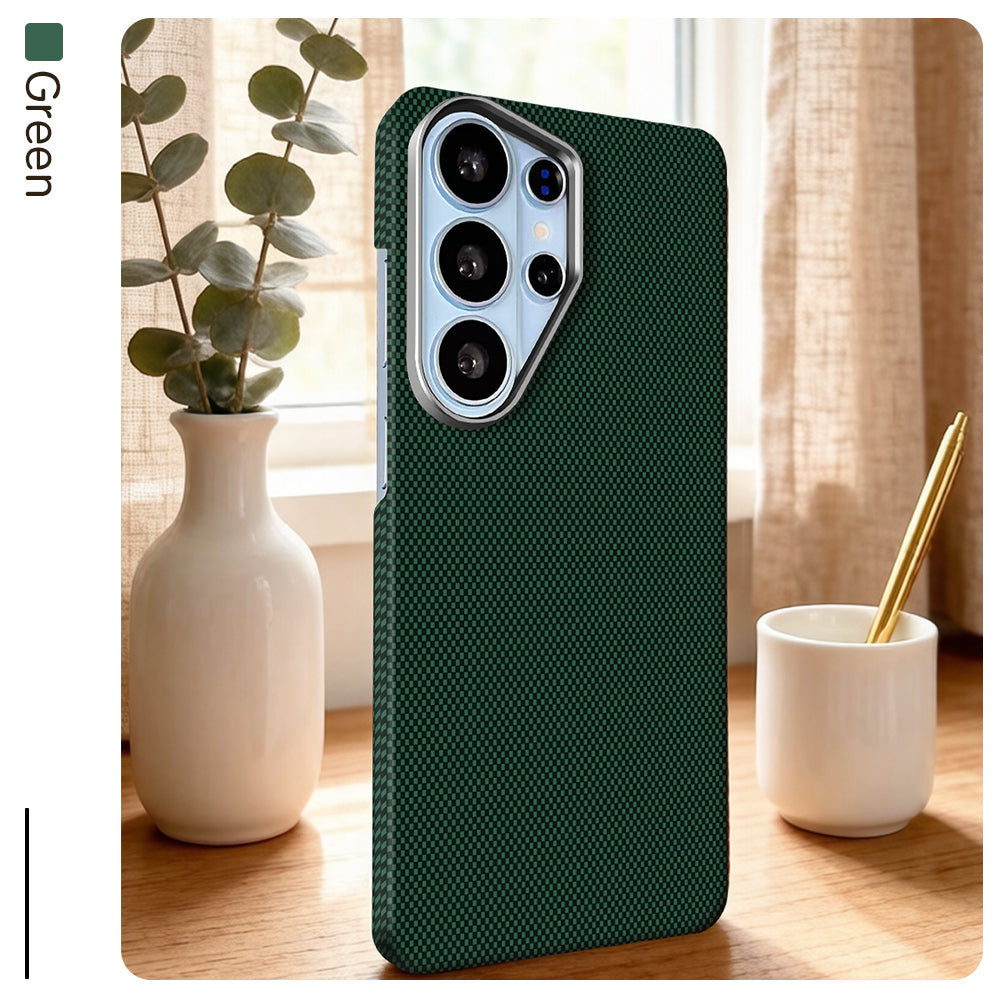 Zore Paris Galaxy S26 Ultra Zerre 400D Aramid Desenli Sert PC MagSafe Uyumlu Kılıf – Fotoğraf 9