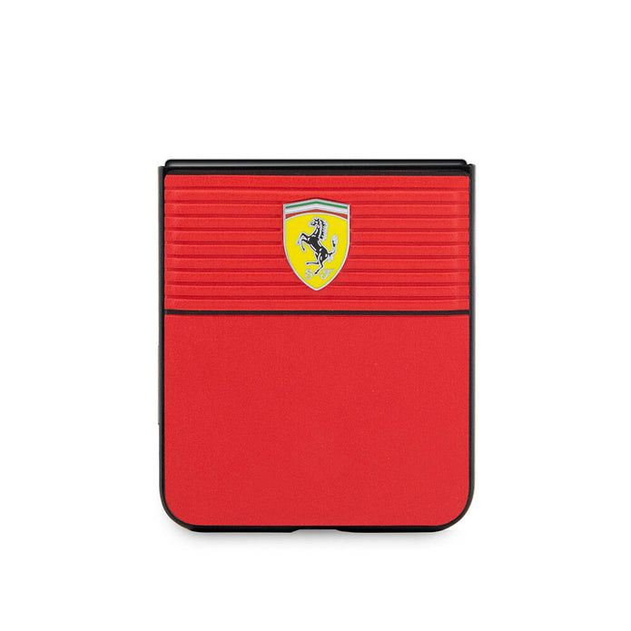 Ferrari Galaxy Z Flip 5 Multi Çizgili PU Deri Kılıf – Fotoğraf 4