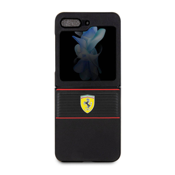 Ferrari Galaxy Z Flip 5 Multi Çizgili PU Deri Kılıf – Fotoğraf 9