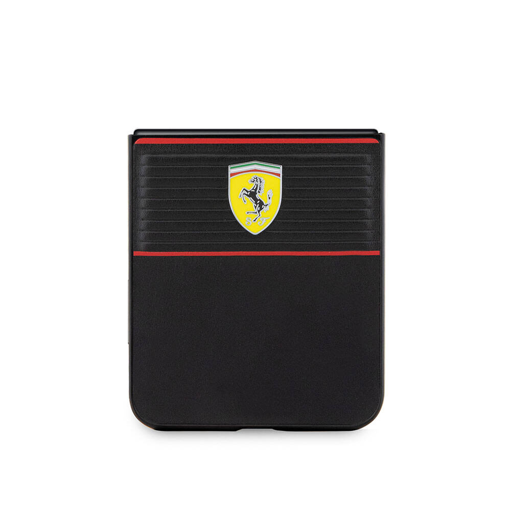 Ferrari Galaxy Z Flip 5 Multi Çizgili PU Deri Kılıf – Fotoğraf 12