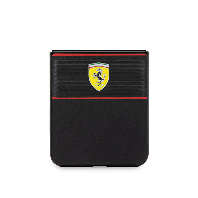 Ferrari Galaxy Z Flip 5 Multi Çizgili PU Deri Kılıf – Fotoğraf 12
