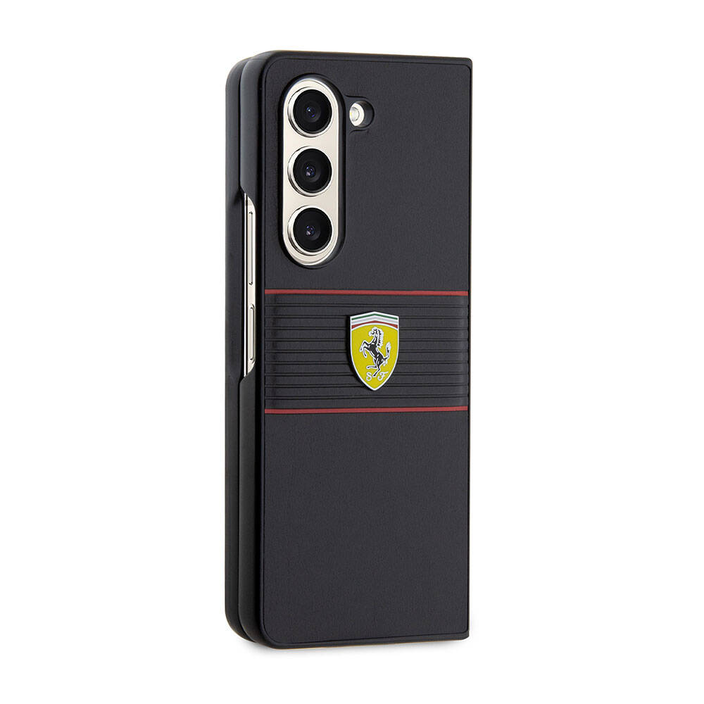 Ferrari Galaxy Z Fold 5 Multi Çizgili PU Deri Kılıf – Fotoğraf 5