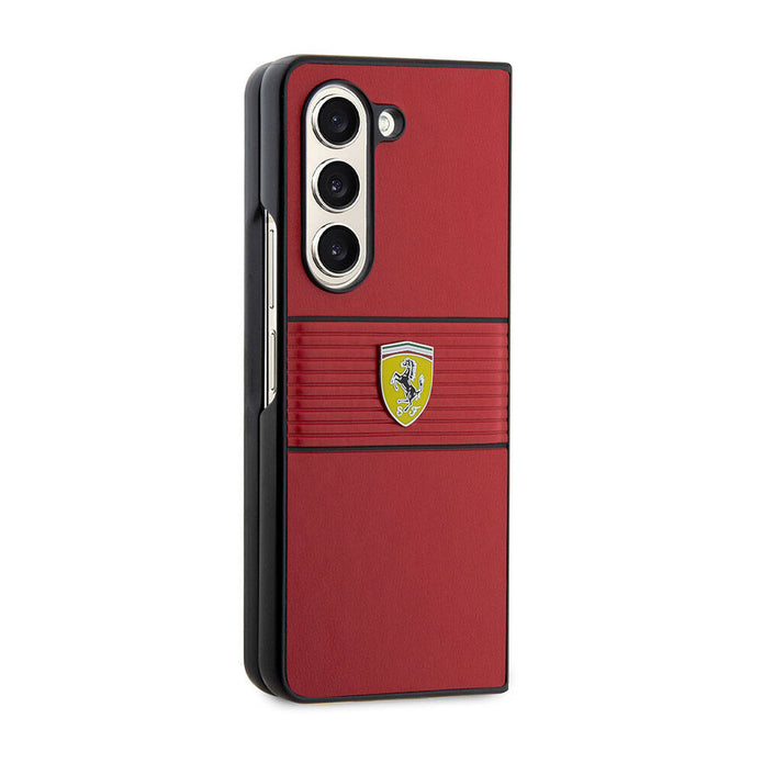 Ferrari Galaxy Z Fold 5 Multi Çizgili PU Deri Kılıf – Fotoğraf 12