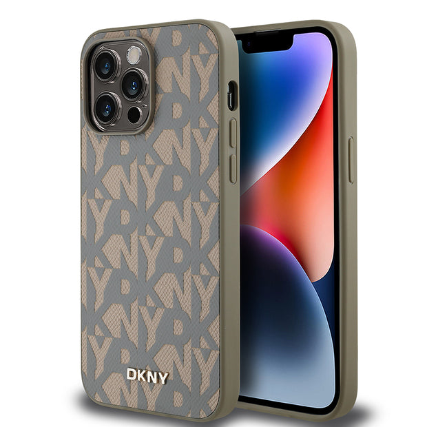 DKNY iPhone 14 Pro Max Grid Pattern MagSafe Uyumlu Kılıf – Fotoğraf 1