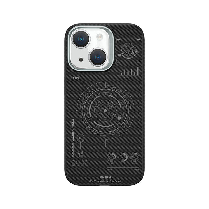 HHX-016 Karbon Fiber 600D Mars Kevlar iPhone 15 Plus Kılıf – Fotoğraf 1