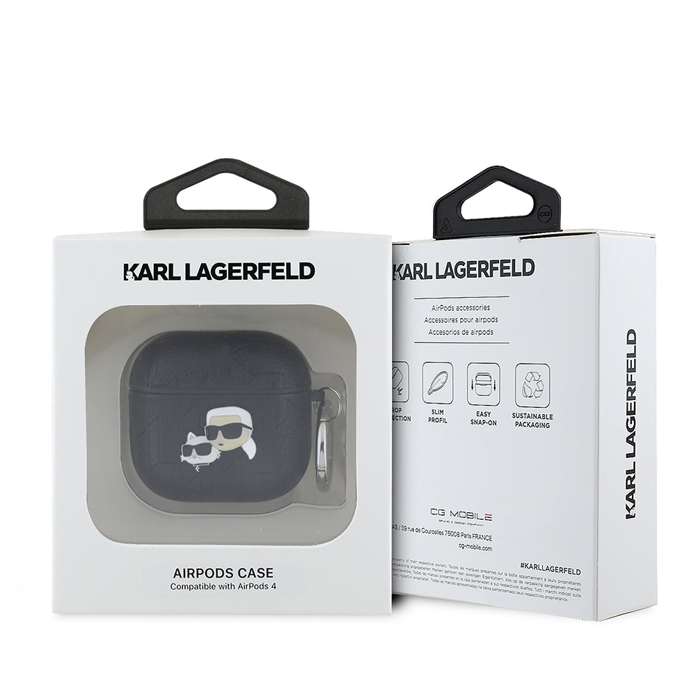 Karl Lagerfeld AirPods 4 Monogram Silikon Kılıf