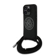 Karl Lagerfeld iPhone 16 Pro Max Askılı Taşlı KL Yazılı Crossbody Cord Kılıf