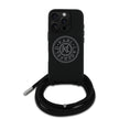 Karl Lagerfeld iPhone 16 Pro Max Askılı Taşlı KL Yazılı Crossbody Cord Kılıf