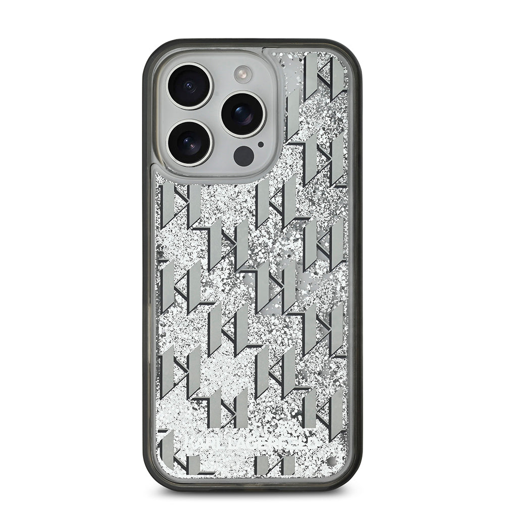 Karl Lagerfeld iPhone 16 Pro Max Simli KL Yazılı Monogram Gradient Kılıf
