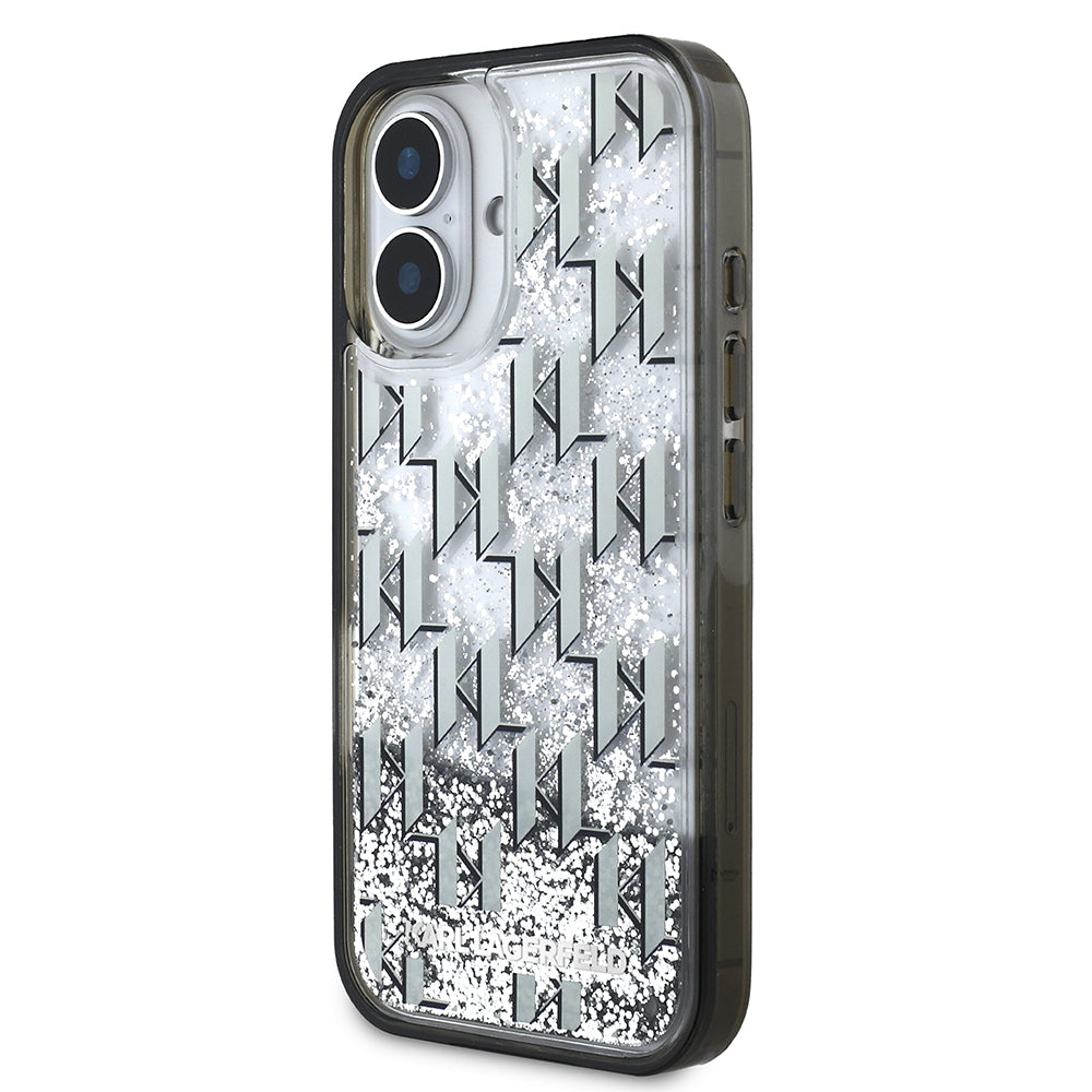 Karl Lagerfeld iPhone 16 Simli KL Yazılı Monogram Gradient Kılıf