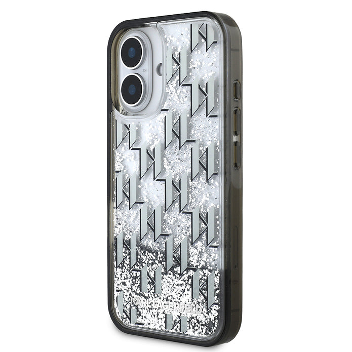 Karl Lagerfeld iPhone 16 Simli KL Yazılı Monogram Gradient Kılıf