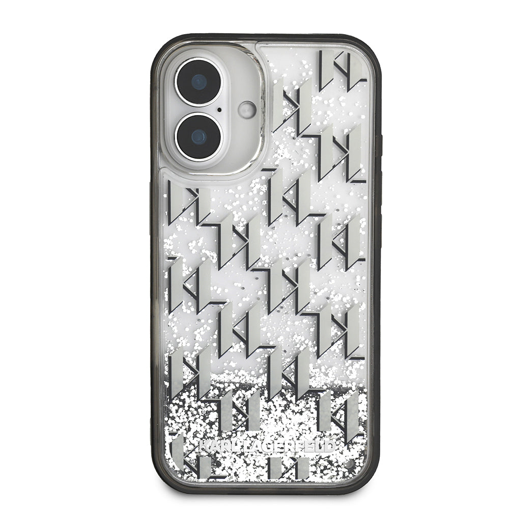 Karl Lagerfeld iPhone 16 Simli KL Yazılı Monogram Gradient Kılıf