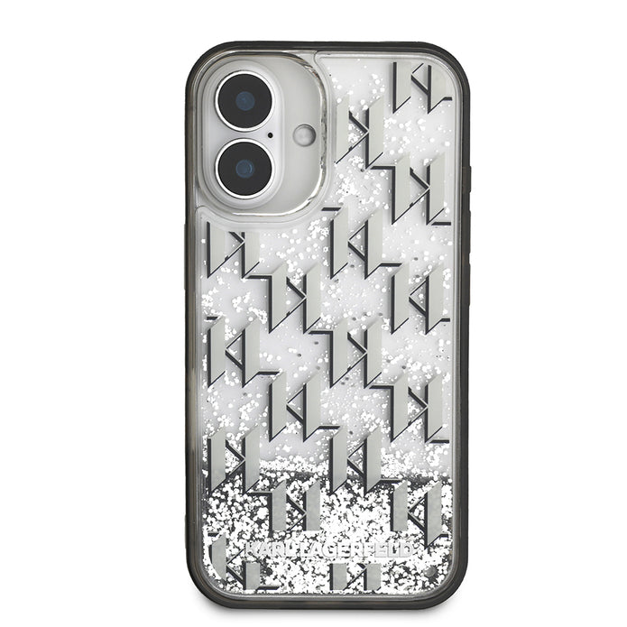 Karl Lagerfeld iPhone 16 Simli KL Yazılı Monogram Gradient Kılıf