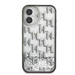 Karl Lagerfeld iPhone 16 Simli KL Yazılı Monogram Gradient Kılıf