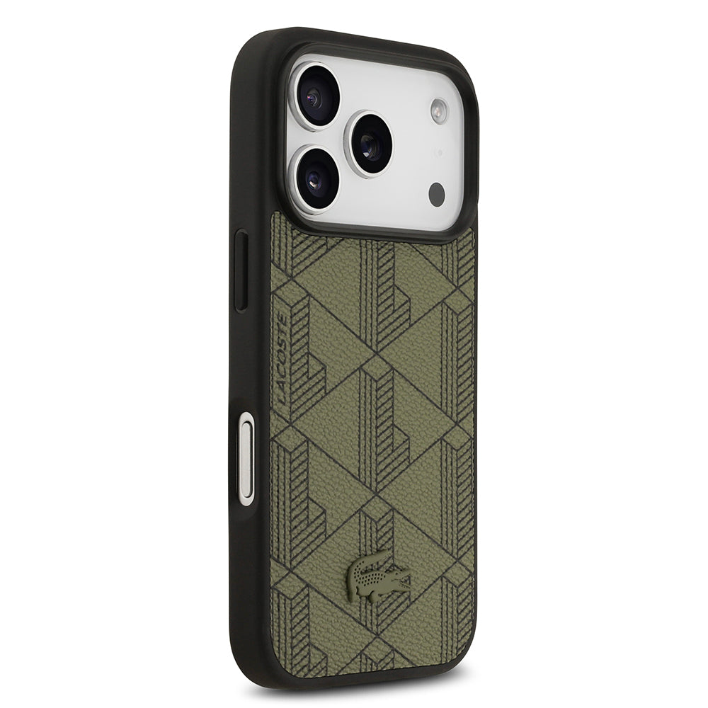 Lacoste iPhone 17 Pro Karışık Monogram Kartlıklı PU Deri MagSafe Uyumlu Kılıf – Fotoğraf 14