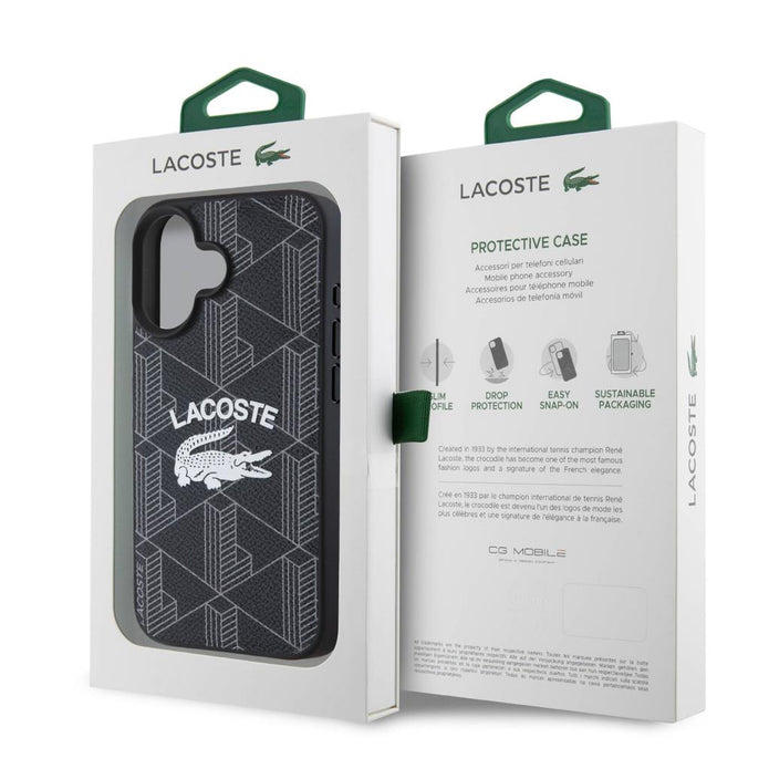 Lacoste iPhone 16 Plus Mono Vintage Logolu MagSafe Uyumlu Kılıf – Fotoğraf 6