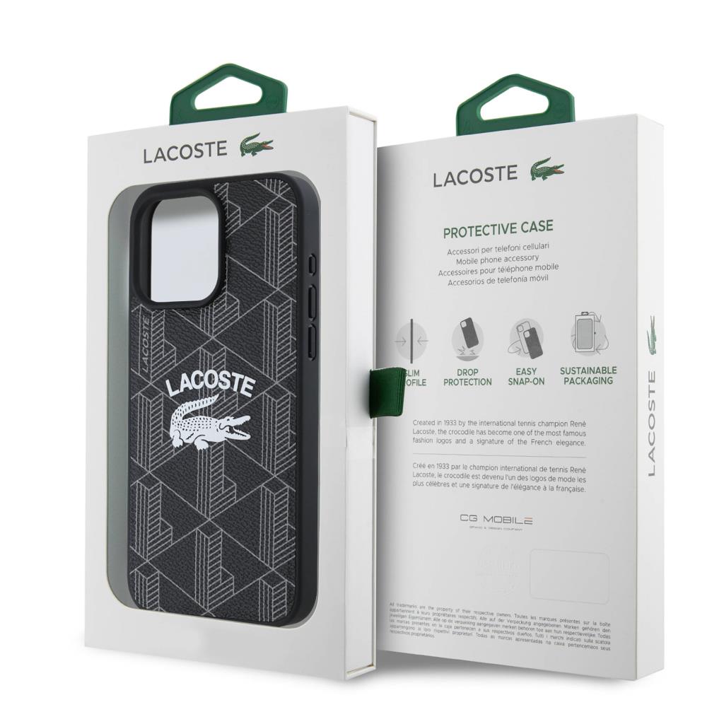 Lacoste iPhone 16 Pro Max Mono Vintage Logolu MagSafe Uyumlu Kılıf – Fotoğraf 6