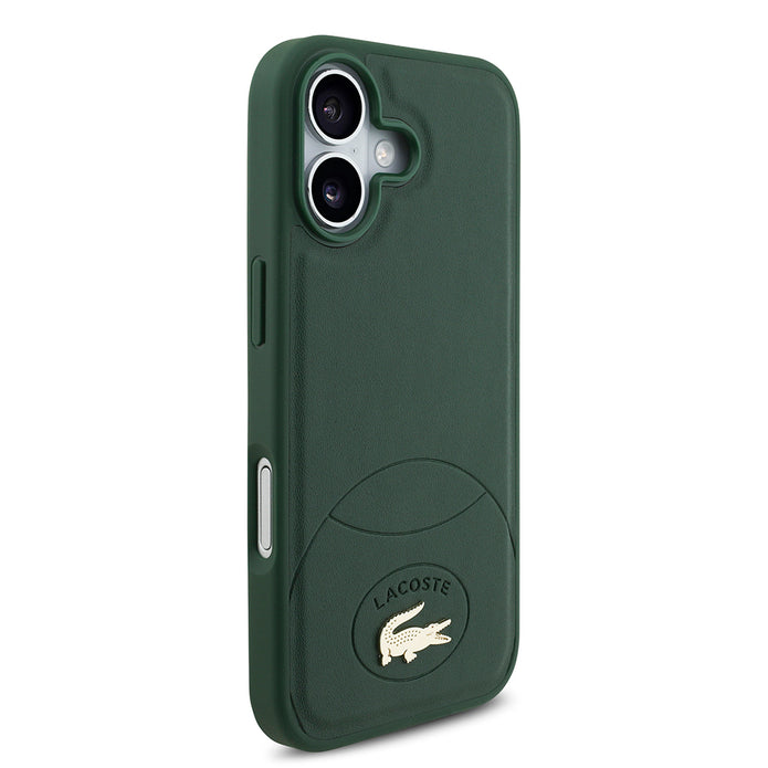 Lacoste iPhone 17 Metal Logolu PU Deri MagSafe Uyumlu Kılıf – Fotoğraf 10