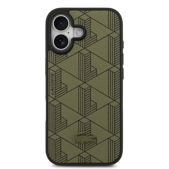 Lacoste iPhone 17 Monogram PU Deri Kartlıklı MagSafe Uyumlu Kılıf – Fotoğraf 12