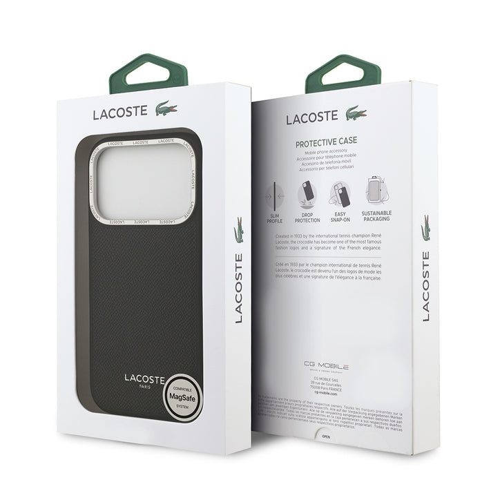 Lacoste iPhone 17 Pro Champs Elysees PU Deri MagSafe Uyumlu Kılıf – Fotoğraf 12