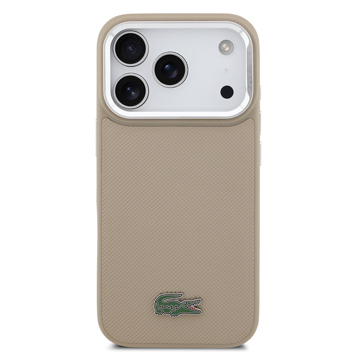 Lacoste iPhone 17 Pro PU Pike Standlı MagSafe Uyumlu Kılıf