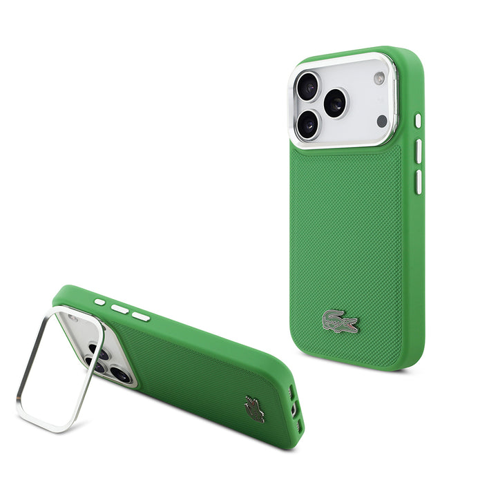 Lacoste iPhone 17 Pro PU Pike Standlı MagSafe Uyumlu Kılıf – Fotoğraf 7