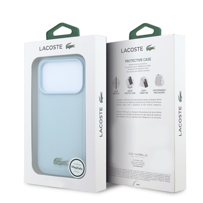 Lacoste iPhone 18 Pro PU Pike Metal Logolu MagSafe Uyumlu Kılıf