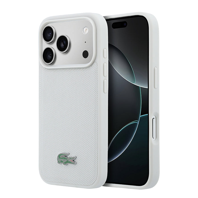 Lacoste iPhone 18 Pro PU Pike Metal Logolu MagSafe Uyumlu Kılıf