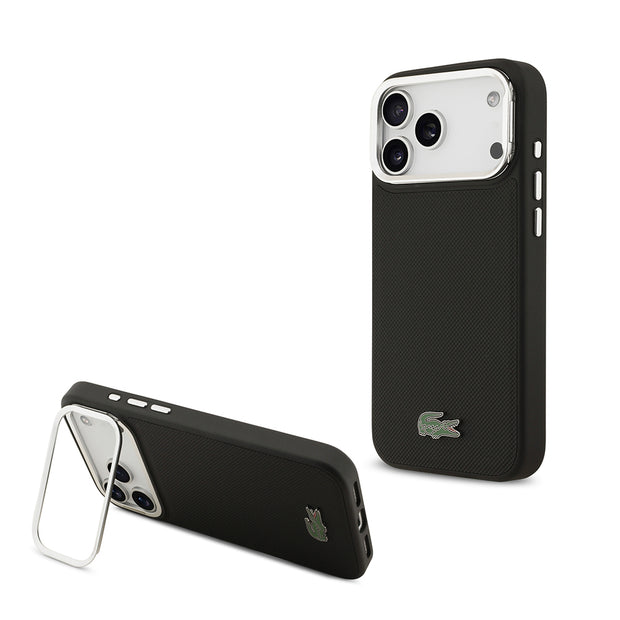 Lacoste iPhone 17 Pro Max PU Pike Standlı MagSafe Uyumlu Kılıf – Fotoğraf 1