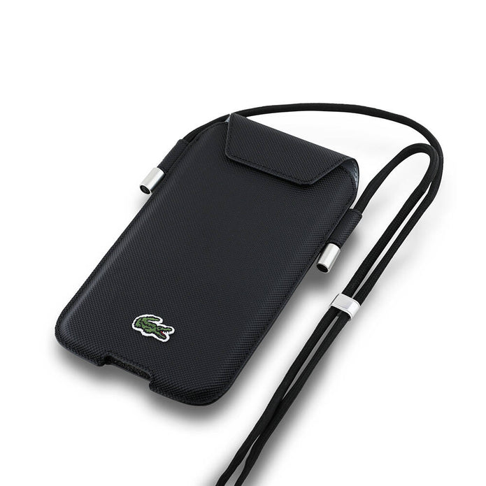 Lacoste Universal 6.7 İnç Pike Desenli Çapraz Askılı Telefon Çantası – Fotoğraf 8